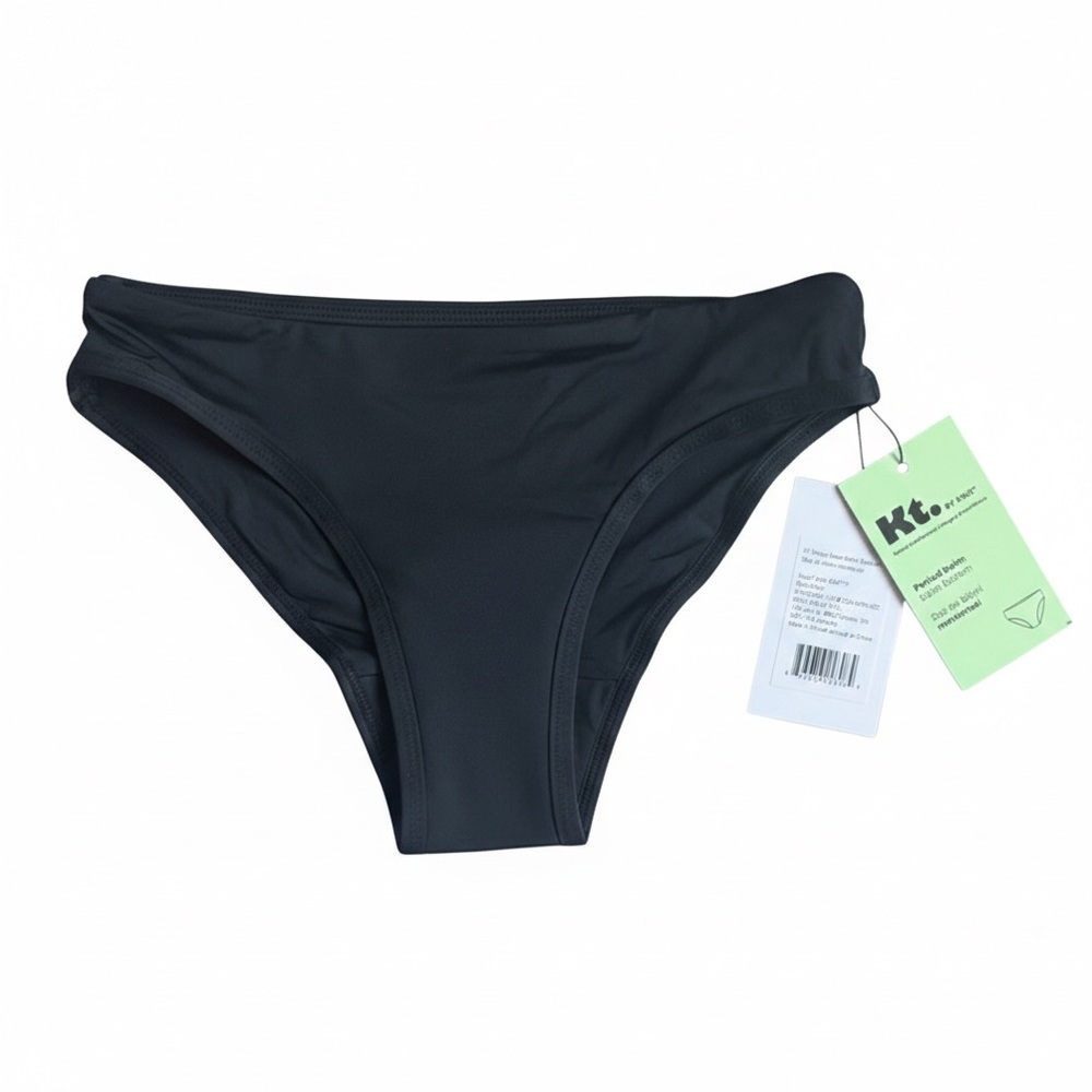 NWT KT. BY NIX Period Swim Bikini Bottom Black Size XXS